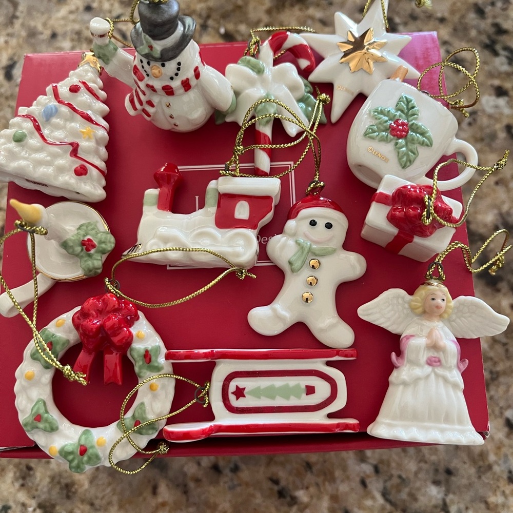 Lenox Winter Delights Holiday Mini Ornament Collection Christmas